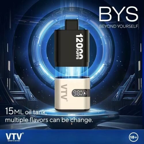 VTV BYS專用主機商品圖，12000口、15ML、600mAh電池、Type-C充電